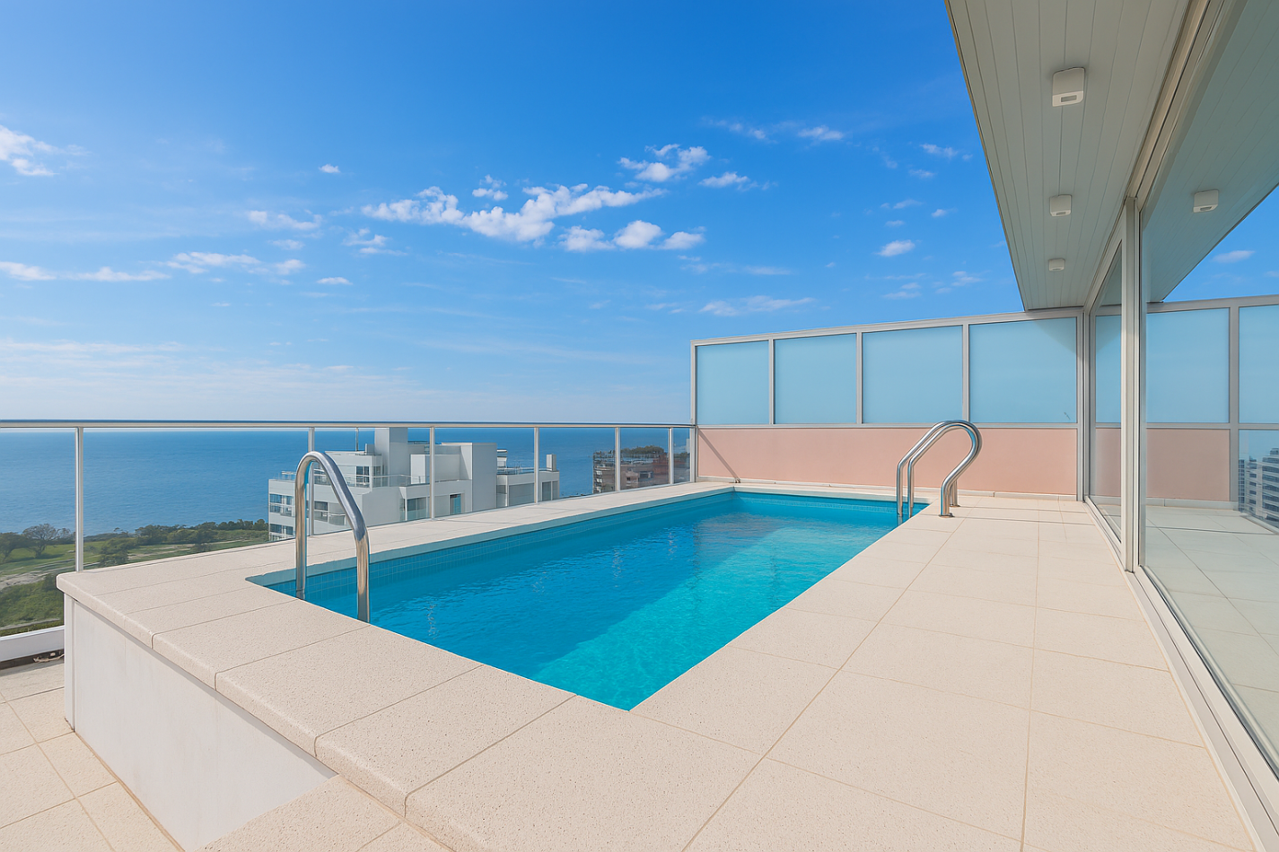 Increible Pent House con piscina propia en torre Wave